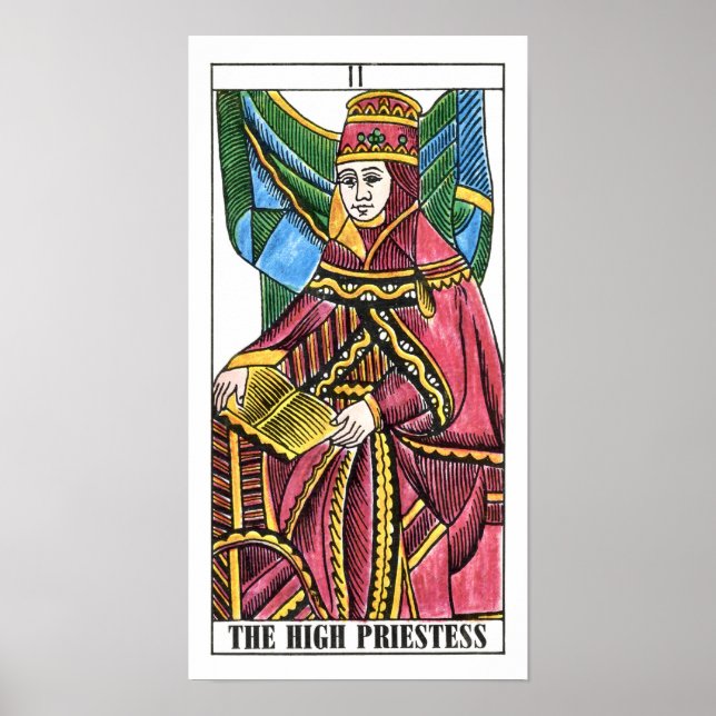 The High Priestess Tarot Card Poster (Front)