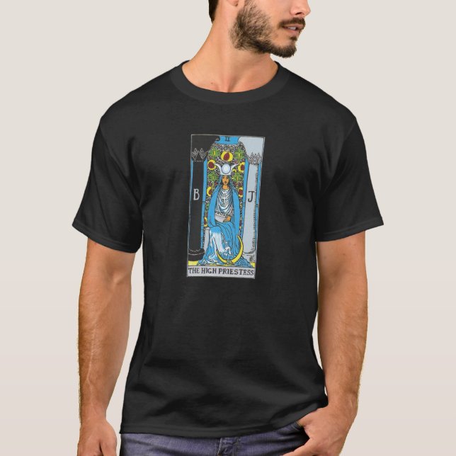 The High Priestess Tarot Card T-Shirt (Front)