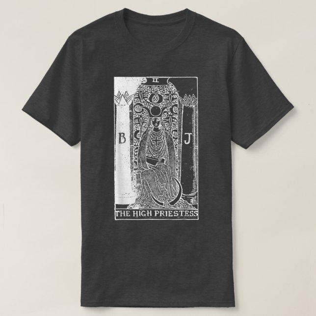 The High Priestess Tarot Card  T-Shirt (Design Front)