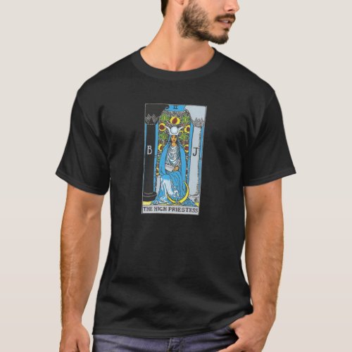 The High Priestess Tarot Card T_Shirt