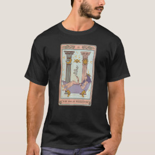 The High Priestess Weed Tarot Card Face Moon Sun A T-Shirt