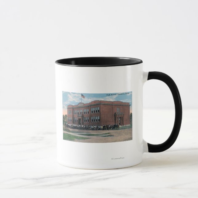 The High School with Faculty and Students Mug (Right)
