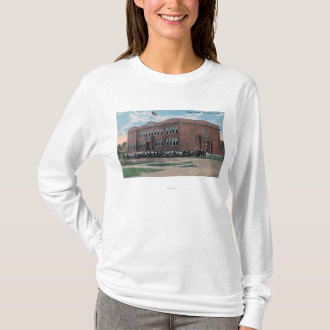The High School with Faculty and Students T-Shirt (Front)