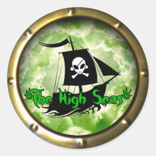 The High Seas Podcast Classic Round Sticker