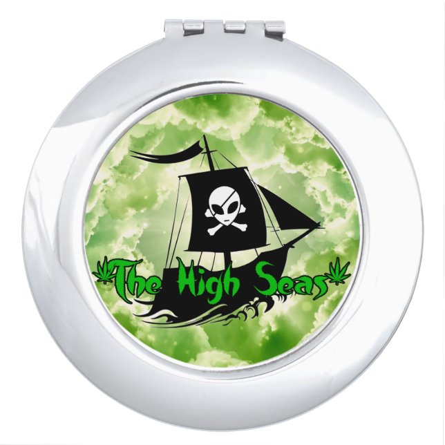 The High Seas Podcast Compact Mirror (Front)