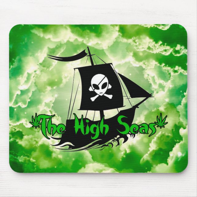 The High Seas Podcast Mouse Pad (Front)