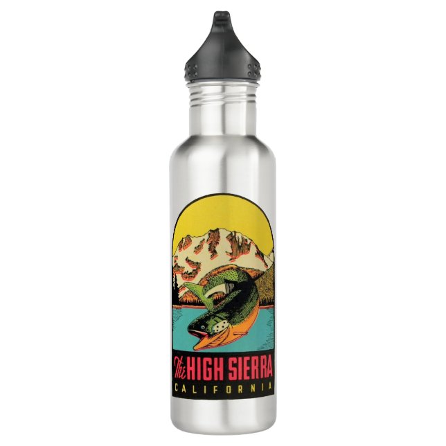 The High Sierra, California  Stainless Steel Water Bottle (Right)
