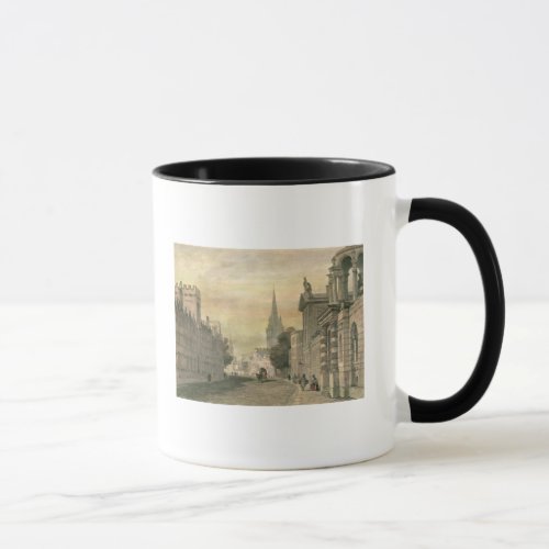 The High Street Oxford engraved by G Hollis Mug