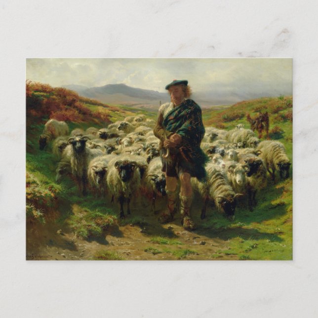 The Highland Shepherd by Rosa Bonheur Postcard (Front)