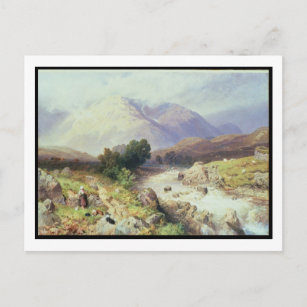 The Highlands, near Argyle (w/c on paper) Postcard