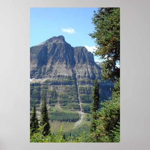 the Highline Trail _ Glacier National Park Montana Poster