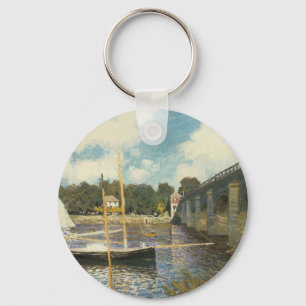 The Highway Bridge at Argenteuil by Claude Monet Keychain