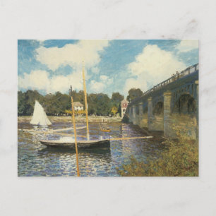The Highway Bridge at Argenteuil by Claude Monet Postcard