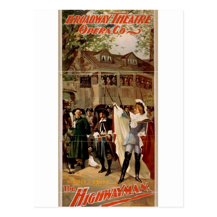 The Highwayman Vintage Theater Post Cards