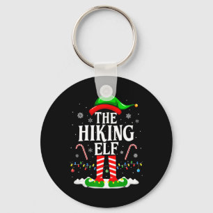 The Hiking Elf Xmas Funny Matching Family Group Ch Keychain
