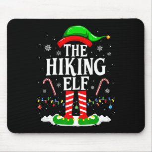 The Hiking Elf Xmas Funny Matching Family Group Ch Mouse Pad