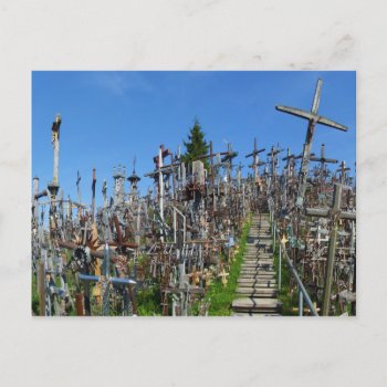 The Hill Of Crosses Of Northern Lithuania Postcard by allphotos at Zazzle
