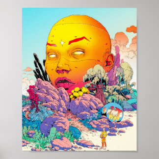 "The Hill of Sorrows" Colorful vibrant closeup Poster