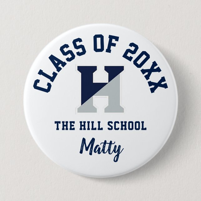 The Hill School Button Logo Custom Personalized (Front)