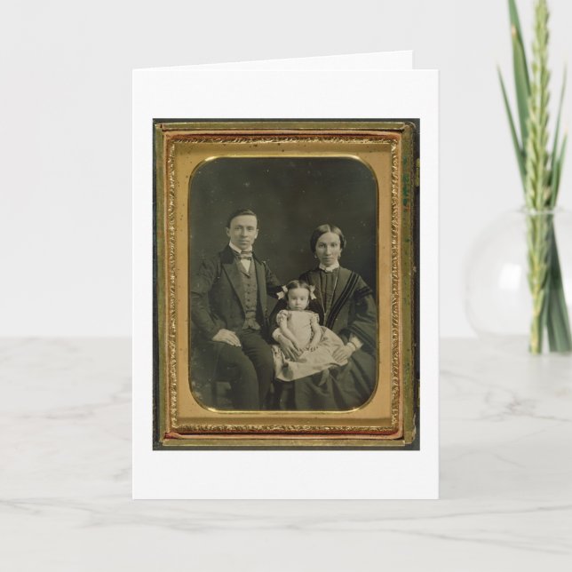 The Hiller family, c.1850 (daguerreotype) Card (Front)