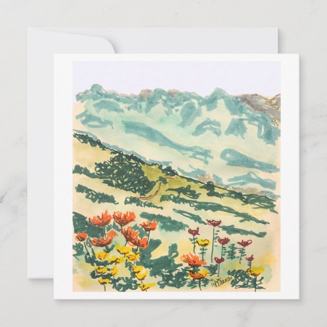 The Hills Are Alive - Art Print Card (Front)