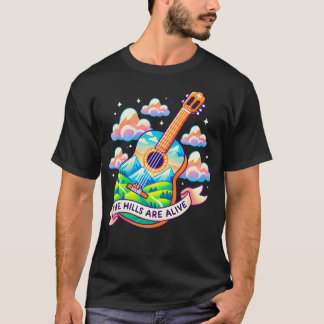 The Hills Are Alive Guitar Theatre Sound Of Music  T-Shirt