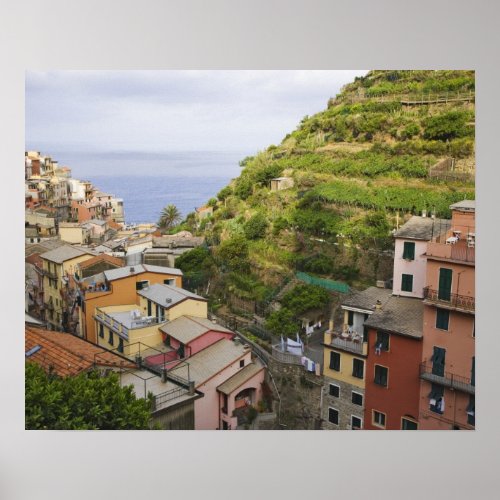 the hillside village of Manarola_Cinque Terre Poster