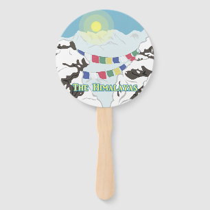 The Himalayas Hand Fan