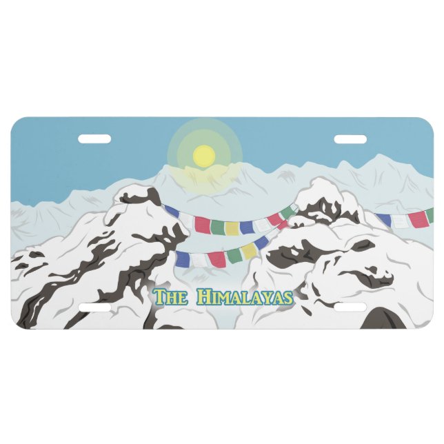 The Himalayas License Plate (Front)