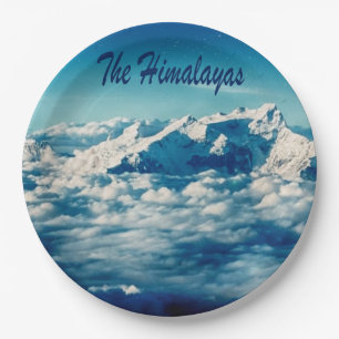 The Himalayas Mountains with Text Paper Plates