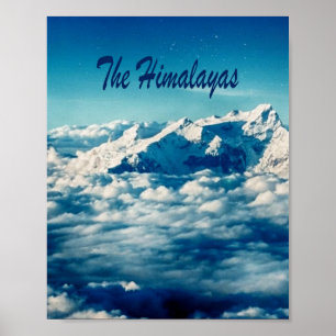 The Himalayas Mountains with Text Poster