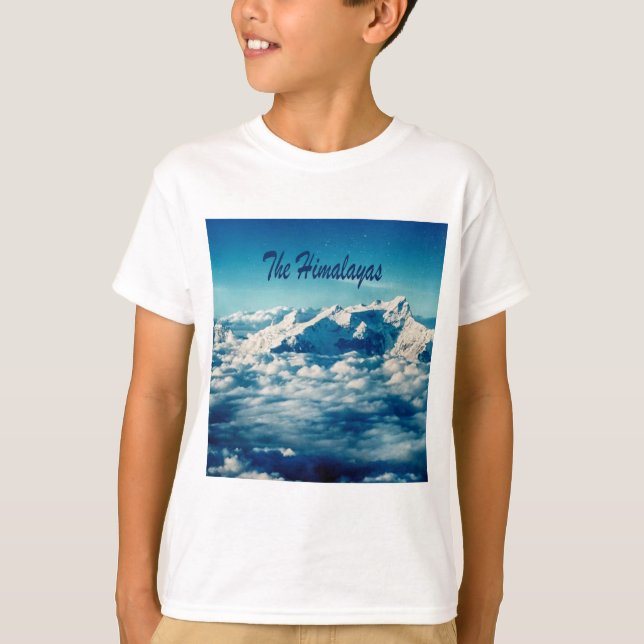 The Himalayas Mountains with Text T-Shirt (Front)