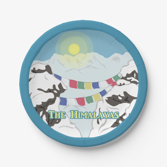 The Himalayas Paper Plates (Front)