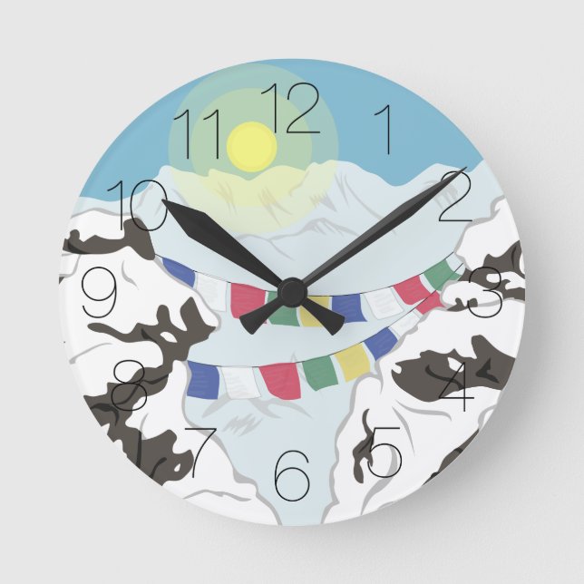 The Himalayas Round Clock (Front)