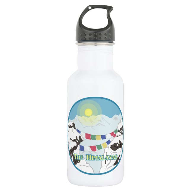 The Himalayas Stainless Steel Water Bottle (Front)