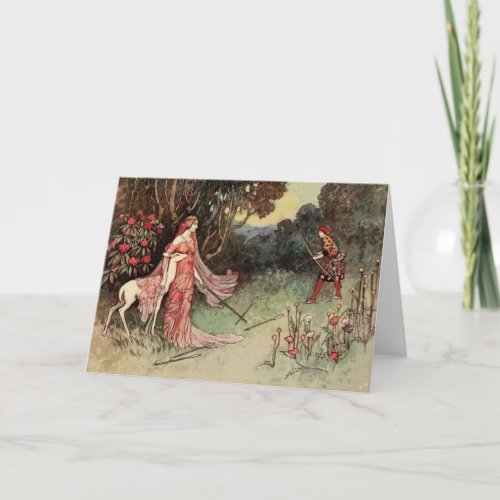 The Hind of the Forest Vintage Fairy Tale Story Card