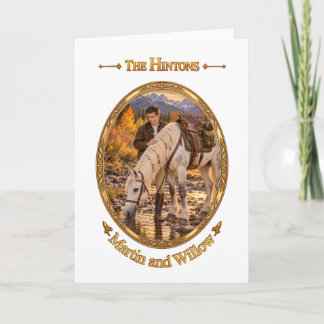 The Hintons Martin and Willow Horse Art Card