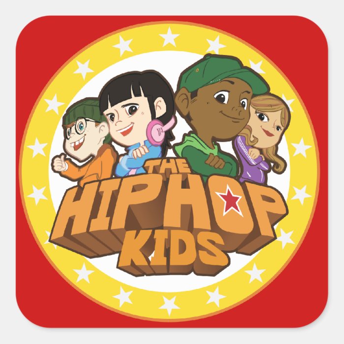 The Hip Hop Kids Logo Stickers