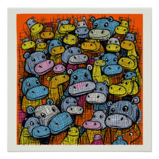The Hippo Family Poster