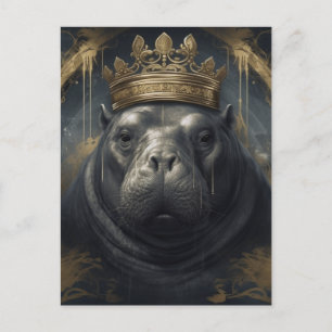 The Hippo King Postcard