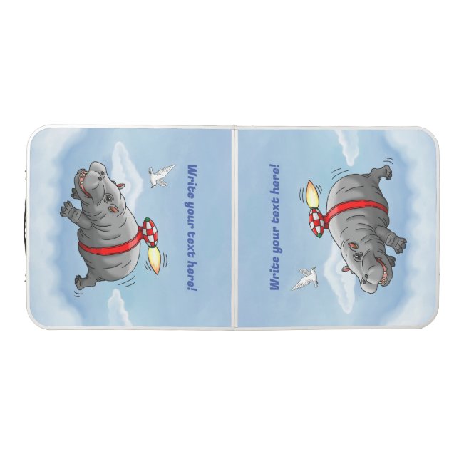 The Hippo with a Jetpack Beer Pong Table (Top)