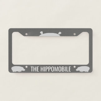 The Hippomobile | Hippopotamus Lover's | Hippos License Plate Frame
