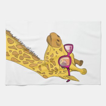 The Hipster Giraffe Towel by tsg_pictures at Zazzle