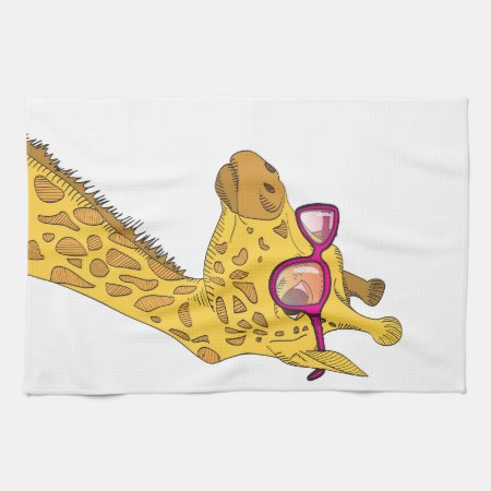 The Hipster Giraffe Towel