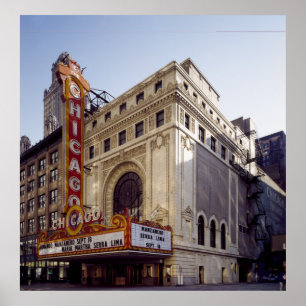 The Hisorical Chicago Theater Poster