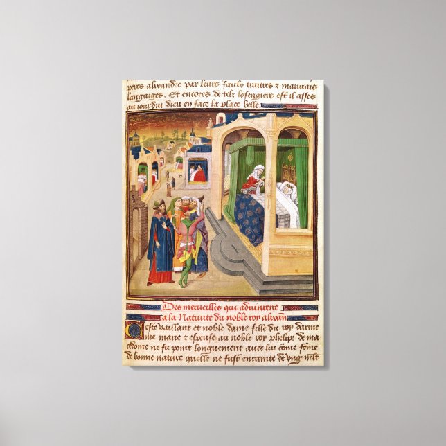 The 'Histoire du Grand Alexandre' Canvas Print (Front)