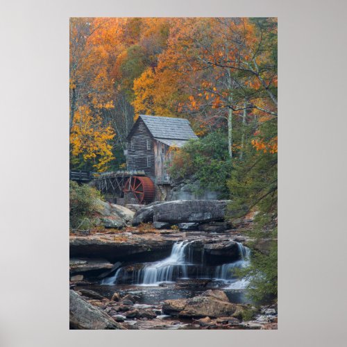The Historic Grist Mill On Glade Creek 2 Poster