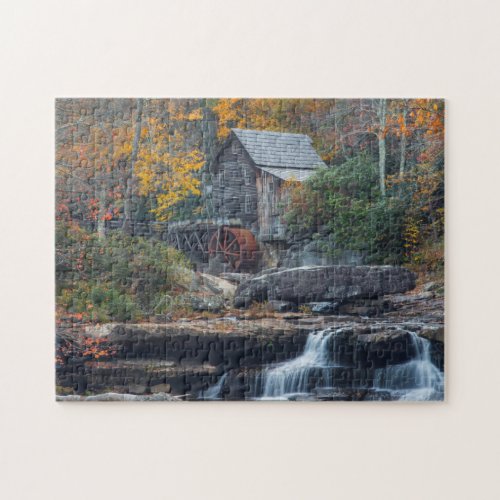 The Historic Grist Mill On Glade Creek Jigsaw Puzzle