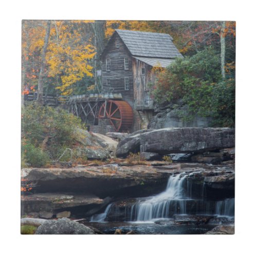 The Historic Grist Mill On Glade Creek Tile