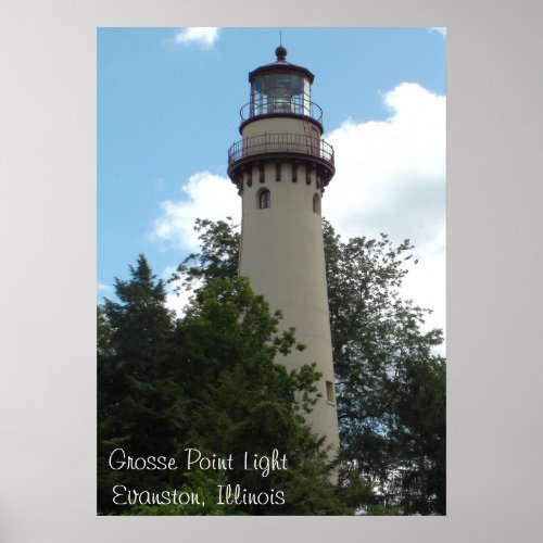The historic Grosse Point Light Poster
